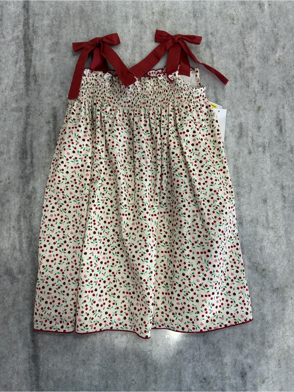 Edgehill Collection Girls Dress with Tie-Strap Size 4